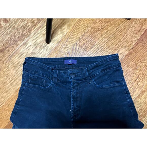 NYDJ Lift and Tuck black jeans 8 embellished pockets Straight let 96cotton4spand - Picture 2 of 4